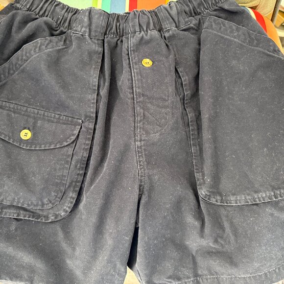 Vintage Ocean Pacific OP Sport Cargo Shorts Men's Navy Blue LG Y2K - Picture 1 of 6